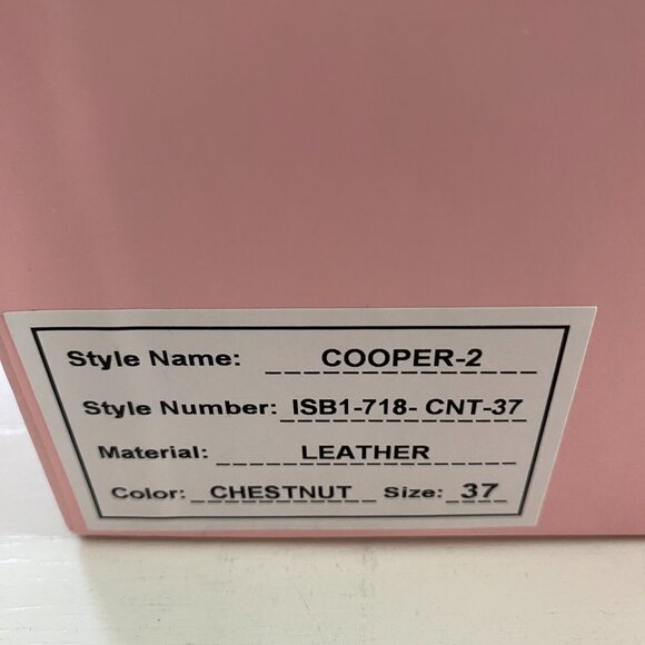 NIB Free People Cooper-2 Leather Platform Slip On Sandal Chestnut Brown EU 37 - Picture 8 of 8